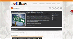 Desktop Screenshot of mkbikes.de